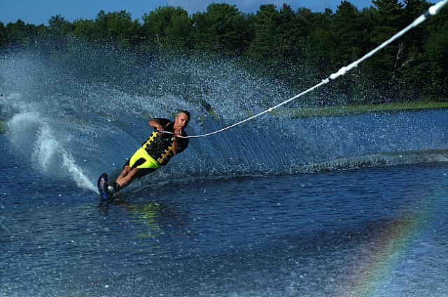 Water skiing in the Michigan Upper Peninsula